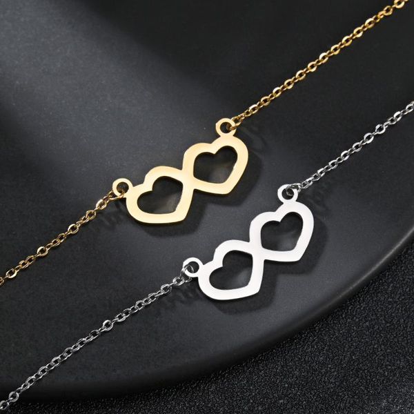 chains ywshk stainless steel two heart lover pendant necklace party gift bijoux edge polished for women girls fashion jewelry wholesale, Silver
chains ywshk stainless steel two heart lover pendant necklace party gift bijoux edge polished for women girls fashion jewelry wholesale, Silver