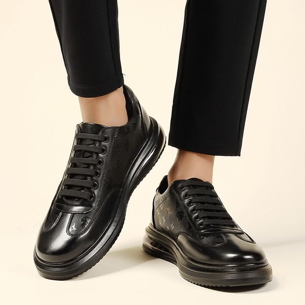 first layer cowhide autumn winter black leather fashion trendy korean men's casual travel shoes versatile board
first layer cowhide autumn winter black leather fashion trendy korean men's casual travel shoes versatile board