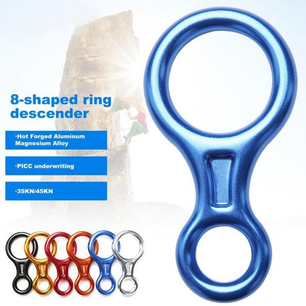 cords, slings and webbing 14.6*7.5cm gear belay device 8 word alloy climbing ring rope descender downhill eight rings 45kn figure rock
cords, slings and webbing 14.6*7.5cm gear belay device 8 word alloy climbing ring rope descender downhill eight rings 45kn figure rock