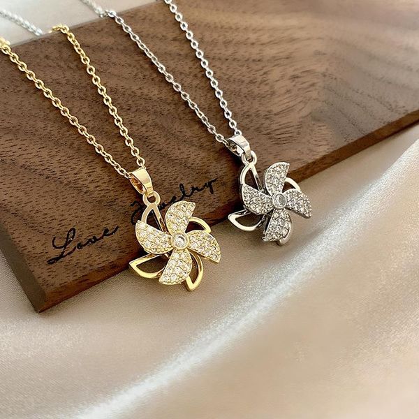 pendant necklaces rotating windmill gold necklace for women fashion jewelry accessories 2021 and micro inlaid zircon cz gifts, Silver
pendant necklaces rotating windmill gold necklace for women fashion jewelry accessories 2021 and micro inlaid zircon cz gifts, Silver