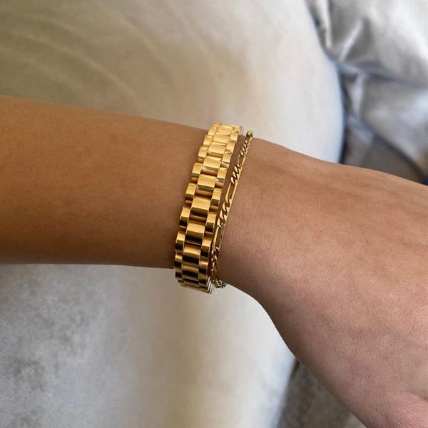 tennis classic charm link chian punk bracelets for men women stainless steel jewelry luxury wedding party wristband bangles gift, Golden;silver
tennis classic charm link chian punk bracelets for men women stainless steel jewelry luxury wedding party wristband bangles gift, Golden;silver