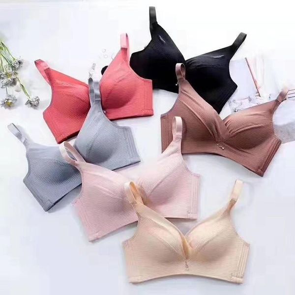 bras women seamless push up lingeries deep v backless bralette female underwear a02, Red;black
bras women seamless push up lingeries deep v backless bralette female underwear a02, Red;black