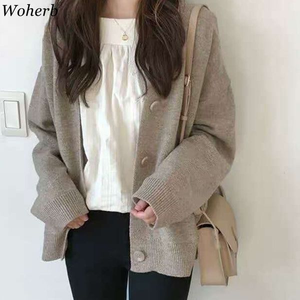 elegant loose cardigans women autumn winter pull femme students chic lazy style casual knitted sweaters coat jumper 210422, White;black
elegant loose cardigans women autumn winter pull femme students chic lazy style casual knitted sweaters coat jumper 210422, White;black