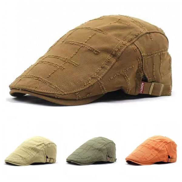 berets for men solid color snapback cotton hat summer outdoor sports hiking hats retro curved men's cap, Blue;gray
berets for men solid color snapback cotton hat summer outdoor sports hiking hats retro curved men's cap, Blue;gray