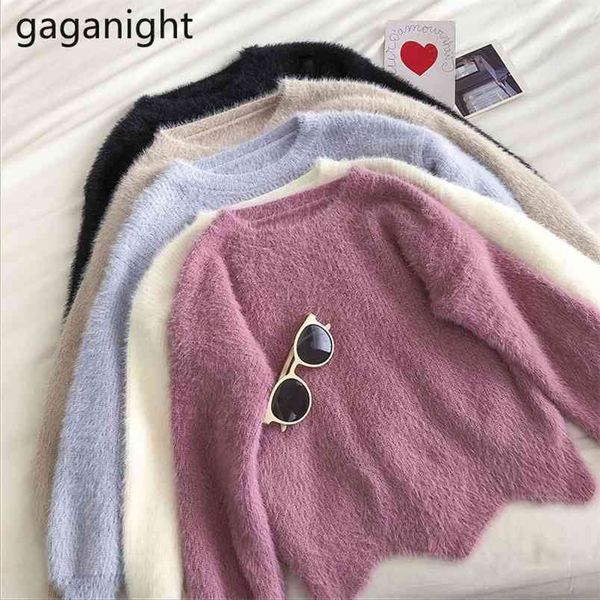 sweet women soft sweater cropped long sleeve o neck solid knitted pullovers girls autumn winter pull femme ropa mujers 210601, White
sweet women soft sweater cropped long sleeve o neck solid knitted pullovers girls autumn winter pull femme ropa mujers 210601, White