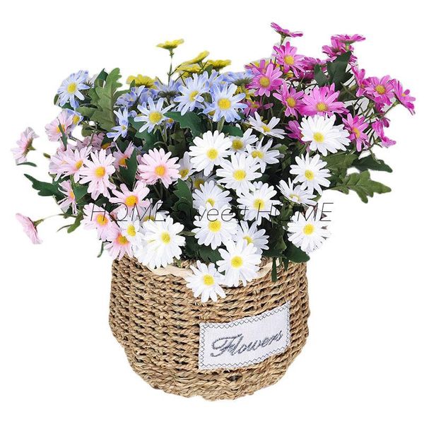 decorative flowers & wreaths 6 pieces silk daisy artificial 9 forks per branch country style home garden decorations white/pink/blue color
decorative flowers & wreaths 6 pieces silk daisy artificial 9 forks per branch country style home garden decorations white/pink/blue color