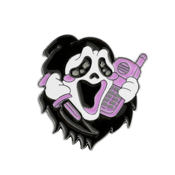 scream killer calls hard enamel brooch movie funny enamel pin halloween grisly grimace badge jewelry gifts fashion accessories, Blue
scream killer calls hard enamel brooch movie funny enamel pin halloween grisly grimace badge jewelry gifts fashion accessories, Blue