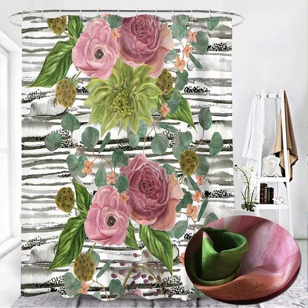 bath tiger print with rosa shower curtains for bathroom, elegant pongee fabric blossom shower curtain with 12 hooks, multi color
bath tiger print with rosa shower curtains for bathroom, elegant pongee fabric blossom shower curtain with 12 hooks, multi color