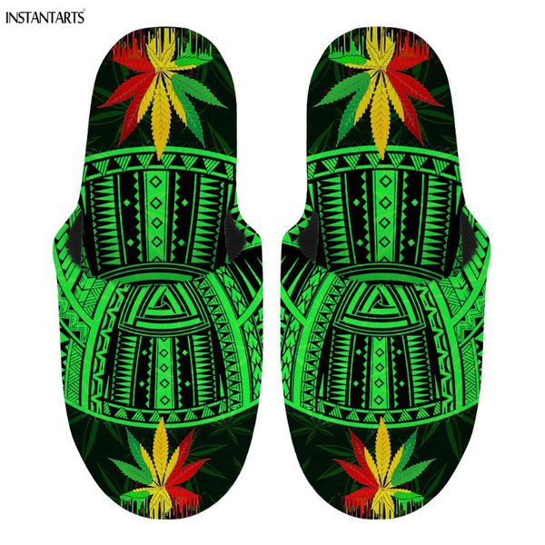 polynesian leaves gradient print women winter shoes warm soft indoor slippers brand designer home slipper, Black
polynesian leaves gradient print women winter shoes warm soft indoor slippers brand designer home slipper, Black