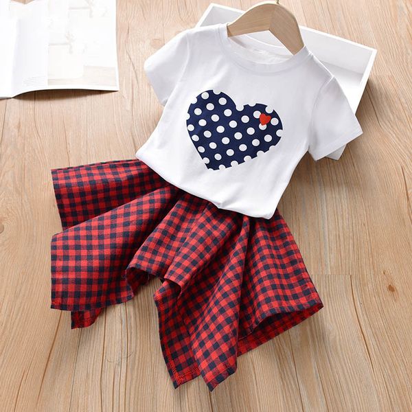 girl's dresses suits summe love t-shirt+plaid skirt 2pcs kids clothing baby clothes sets children's kf75, Red;yellow
girl's dresses suits summe love t-shirt+plaid skirt 2pcs kids clothing baby clothes sets children's kf75, Red;yellow