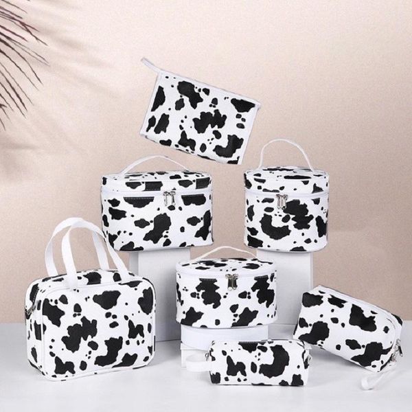 cosmetic bags & cases cow print women bag pu leather waterproof portable make up lady travel zipper wash makeup organizer beauty storage
cosmetic bags & cases cow print women bag pu leather waterproof portable make up lady travel zipper wash makeup organizer beauty storage