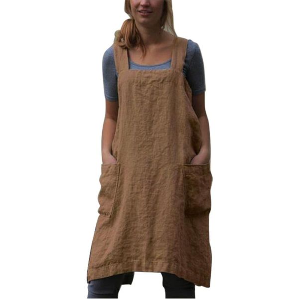 cotton and linen apron women solid color protective cooking clothe with crossing back bandage sleeveless kitchen aprons
cotton and linen apron women solid color protective cooking clothe with crossing back bandage sleeveless kitchen aprons