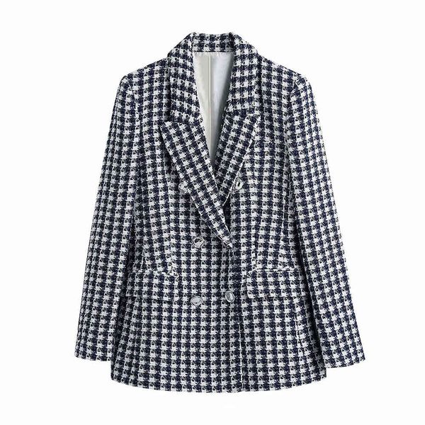 bbwm za women fashion double breasted casual tweed blazer coat female business work office lady plus size 210520, Black;brown
bbwm za women fashion double breasted casual tweed blazer coat female business work office lady plus size 210520, Black;brown