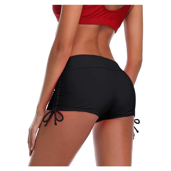 women's shorts drawstring swim for women summer high waist sport sports running push up skinny beach gym conservative trunks, White;black
women's shorts drawstring swim for women summer high waist sport sports running push up skinny beach gym conservative trunks, White;black