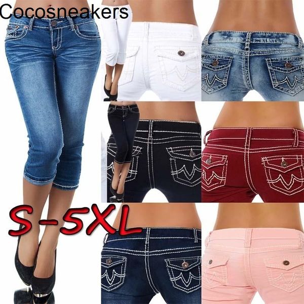 women's pants & capris denim are thin and simple leisure production, Black;white
women's pants & capris denim are thin and simple leisure production, Black;white