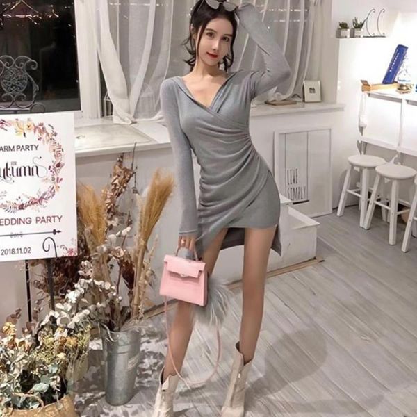 casual dresses 2021 summer fashion women long sleeve deep v neck large collar irregular hem front wrap mini bodycon hooded dress, Black;gray
casual dresses 2021 summer fashion women long sleeve deep v neck large collar irregular hem front wrap mini bodycon hooded dress, Black;gray