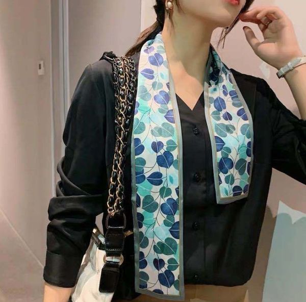 four seasons general suit shirt temperament small scarf ribbon headband bag silk bandage decoration, Blue;gray
four seasons general suit shirt temperament small scarf ribbon headband bag silk bandage decoration, Blue;gray