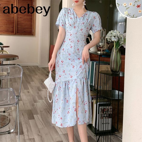 summer sweet all-match v-neck puff sleeve dress single breasted lace up waist slim floral 210512, Black;gray
summer sweet all-match v-neck puff sleeve dress single breasted lace up waist slim floral 210512, Black;gray