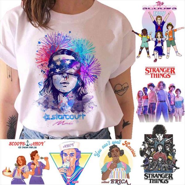 stranger things season 3 womens t shirt eleven graphic clothes upside down femme grunge tee shirts funny, White
stranger things season 3 womens t shirt eleven graphic clothes upside down femme grunge tee shirts funny, White