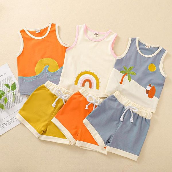 born infant baby girls boys summer beach printed vest shorts sets girl clothes ropa niña meisjes kleding clothing, White
born infant baby girls boys summer beach printed vest shorts sets girl clothes ropa niña meisjes kleding clothing, White