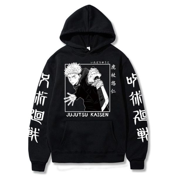 men's hoodies & sweatshirts japan anime jujutsu kaisen men harajuku yuji itadori graphics street clothing oversize hooded sweatshirt, Black
men's hoodies & sweatshirts japan anime jujutsu kaisen men harajuku yuji itadori graphics street clothing oversize hooded sweatshirt, Black