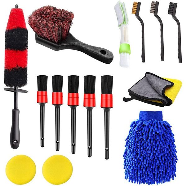 car sponge 15pcs wheel & tire brush set, detailing set 17 inches long handle rim brush, wash cleaning tools kit
car sponge 15pcs wheel & tire brush set, detailing set 17 inches long handle rim brush, wash cleaning tools kit