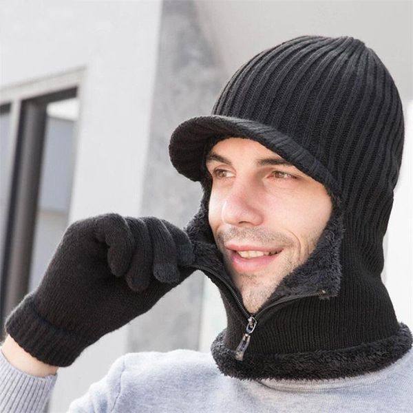 hats, scarves & gloves sets men warm cap women winter zip hooded scarf male plush knitted hat with golves set gorras hombre kz197, Blue;gray
hats, scarves & gloves sets men warm cap women winter zip hooded scarf male plush knitted hat with golves set gorras hombre kz197, Blue;gray