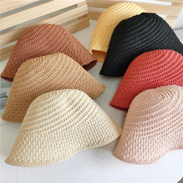 stingy brim hats bucket hat women knitted linen summer for sun protection gorros casual solid color korean fishing female, Blue;gray
stingy brim hats bucket hat women knitted linen summer for sun protection gorros casual solid color korean fishing female, Blue;gray