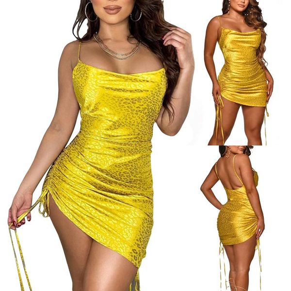casual dresses leopard printed drawstring bodycon dress women close-fitting slip sleeveless boat neck sundress female clubwear vestidos, Black;gray
casual dresses leopard printed drawstring bodycon dress women close-fitting slip sleeveless boat neck sundress female clubwear vestidos, Black;gray