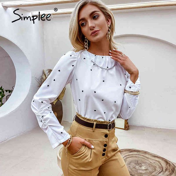 casual chain stitched love pattern print dots blouses spring o-neck cuff fold long puff sleeve shirts lady fashion 210414, White
casual chain stitched love pattern print dots blouses spring o-neck cuff fold long puff sleeve shirts lady fashion 210414, White