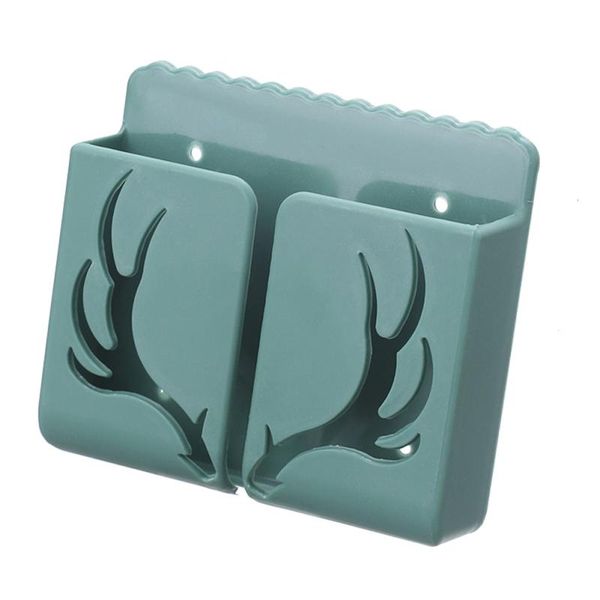 hooks & rails mounted mobile phone plug wall holder antler organizer storage box remote control charging shelf in bedroom
hooks & rails mounted mobile phone plug wall holder antler organizer storage box remote control charging shelf in bedroom
