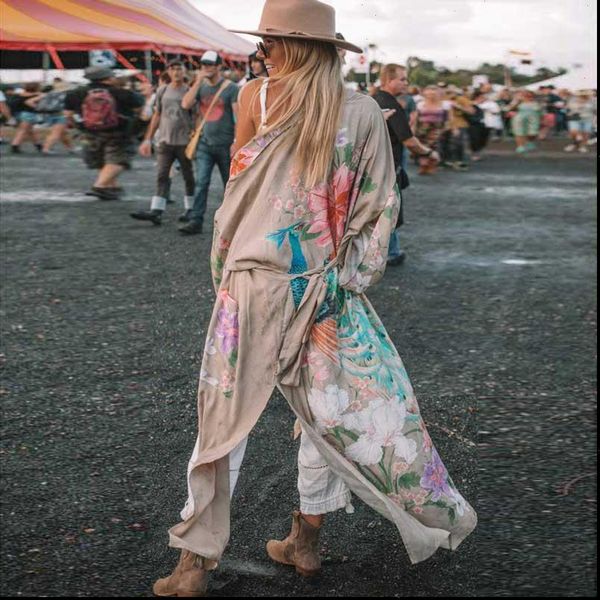 super chic long blouse women womens shirts summer kimono robe kaftan floral print peacock cardigan side slits, White
super chic long blouse women womens shirts summer kimono robe kaftan floral print peacock cardigan side slits, White