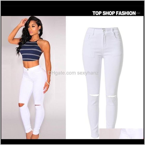 clothing apparel drop delivery 2021 fashion elastic cotton womens white high waist jeans ripped hole knee skinny pencil pants slim capris1 0, Blue
clothing apparel drop delivery 2021 fashion elastic cotton womens white high waist jeans ripped hole knee skinny pencil pants slim capris1 0, Blue