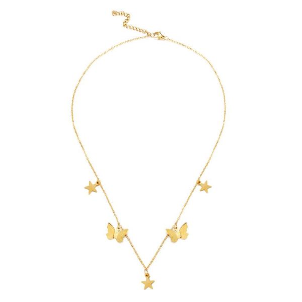 chokers stainless steel star butterfly necklaces for women contracted tassel pendant necklace trendy jewelry, Golden;silver
chokers stainless steel star butterfly necklaces for women contracted tassel pendant necklace trendy jewelry, Golden;silver