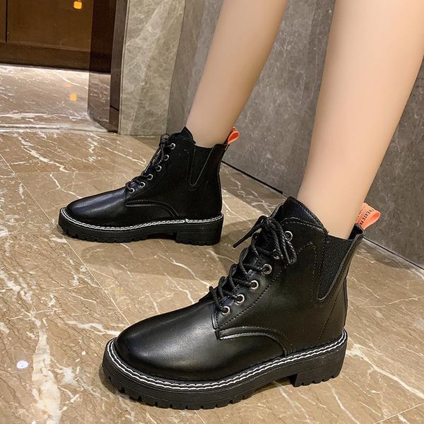 boots fashion winter ankle pu leather 2021 women work shoes round toe lace-up black female
boots fashion winter ankle pu leather 2021 women work shoes round toe lace-up black female