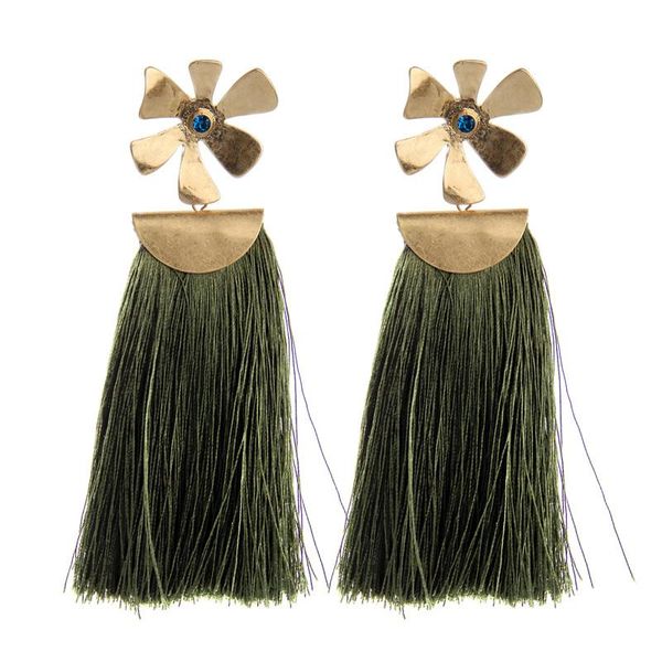 dangle & chandelier women's cotton thread tassel flower shape drop earrings bohemia stylish trendy, Silver
dangle & chandelier women's cotton thread tassel flower shape drop earrings bohemia stylish trendy, Silver