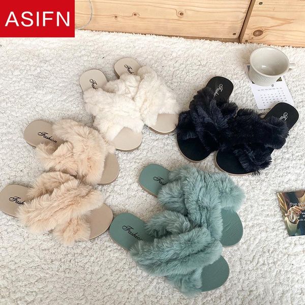 home fur slides women's slippers non-slip cross plush students female fashion shoes seaside flat bottom laides, Black
home fur slides women's slippers non-slip cross plush students female fashion shoes seaside flat bottom laides, Black