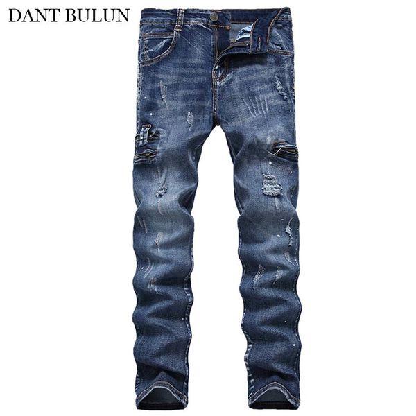 mens slim elastic jeans men straight denim trousers zipper decorate pocket blue skinny for men's
mens slim elastic jeans men straight denim trousers zipper decorate pocket blue skinny for men's