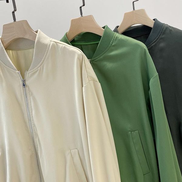 women jacket comfortable silk acetate blend stand collar long sleeve women's jackets, Black;brown
women jacket comfortable silk acetate blend stand collar long sleeve women's jackets, Black;brown