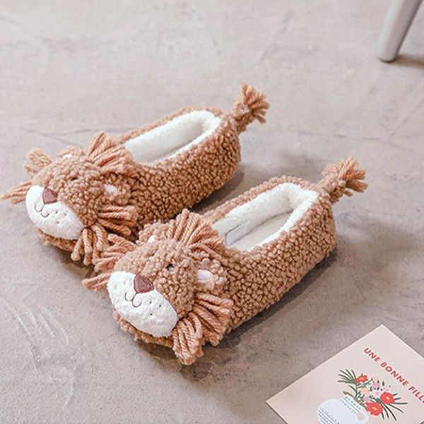 winter cotton slippers cute little lion home warm shoes indoor ladies house women's flat plush female, Black
winter cotton slippers cute little lion home warm shoes indoor ladies house women's flat plush female, Black