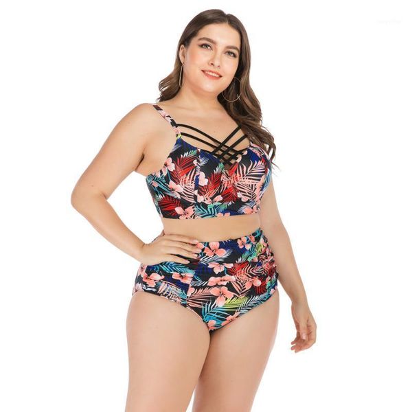 large size big women summer bikini set 2021 fashion floral printing high waist swimsuit bathing suit beachwear 4xl plus women's swimwea, White;black
large size big women summer bikini set 2021 fashion floral printing high waist swimsuit bathing suit beachwear 4xl plus women's swimwea, White;black