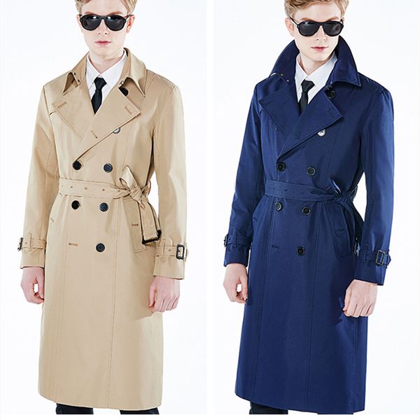 men's trench coats long classical coat men spring autumn korean version slim double breasted over the knee british style casual oxwq, Tan;black
men's trench coats long classical coat men spring autumn korean version slim double breasted over the knee british style casual oxwq, Tan;black