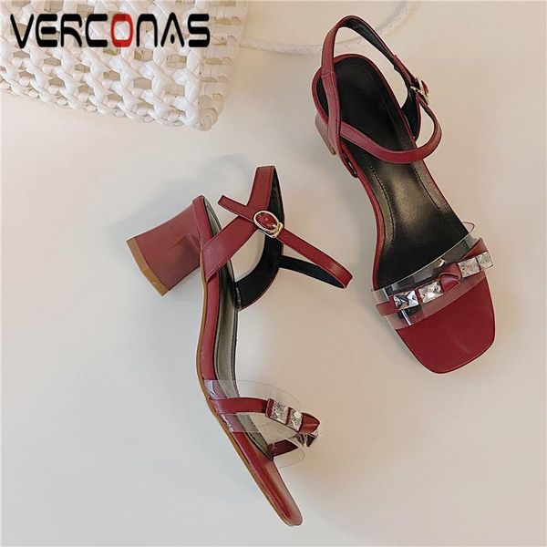 dress shoes verconas 2021 women pumps genuine leather summer crystal decoration woman sandals square toe high heeled, Black
dress shoes verconas 2021 women pumps genuine leather summer crystal decoration woman sandals square toe high heeled, Black