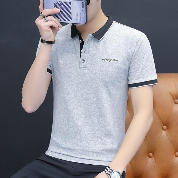 men's polos summer shirt short-sleeved t-shirt trend tide brand lapel upper clothes half-sleeved compassionate, White;black
men's polos summer shirt short-sleeved t-shirt trend tide brand lapel upper clothes half-sleeved compassionate, White;black