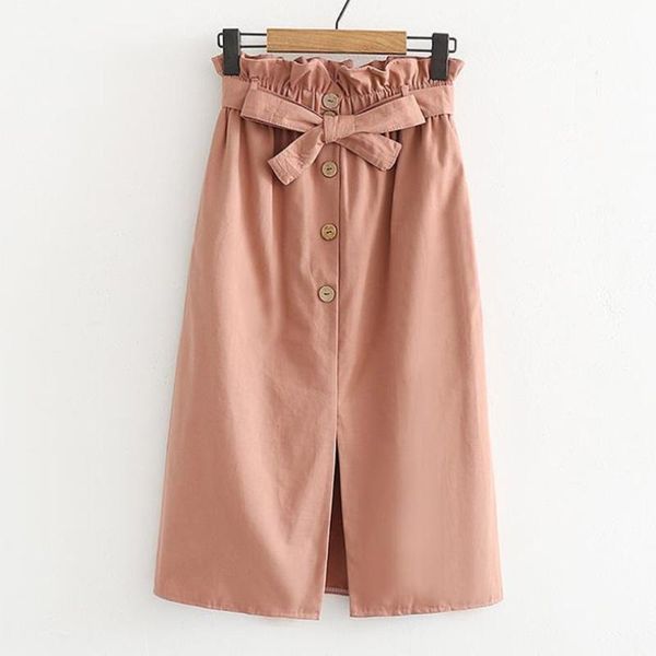 high waist sashes skirts womens solid color vintage casual split buttoned skirt pleated midi ladies saias faldas mujer, Black
high waist sashes skirts womens solid color vintage casual split buttoned skirt pleated midi ladies saias faldas mujer, Black