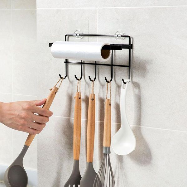 kitchen storage & organization cling film shelf shower wrought iron rack holder with suction cup bathroom accessories
kitchen storage & organization cling film shelf shower wrought iron rack holder with suction cup bathroom accessories
