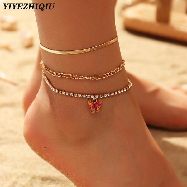 anklets 3pcs/set vintage boho style gold chain unique design heart arrow butterfly bracelet for ankle wholesale, Red;blue
anklets 3pcs/set vintage boho style gold chain unique design heart arrow butterfly bracelet for ankle wholesale, Red;blue