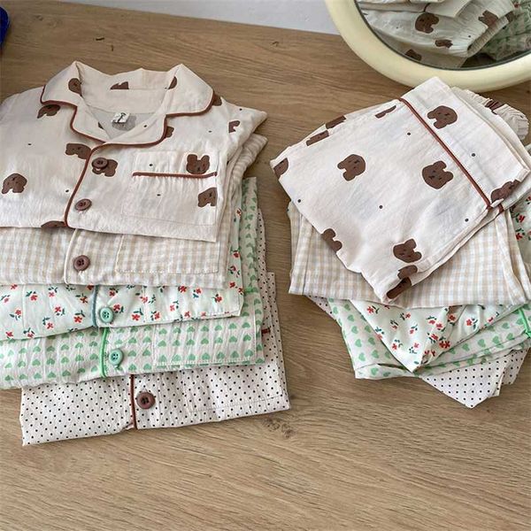 milancel summer kids pajamas korean print suit for boys and girls casual cotton sleepwear 211026, Blue;red
milancel summer kids pajamas korean print suit for boys and girls casual cotton sleepwear 211026, Blue;red
