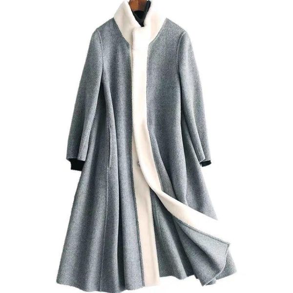 women's wool & blends fashion women coats winter 2021 turtleneck straight loose thicken warm elegant office lady outwear, Black
women's wool & blends fashion women coats winter 2021 turtleneck straight loose thicken warm elegant office lady outwear, Black