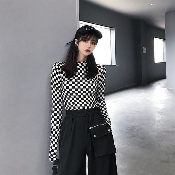 deeptown lattice woman tshirts autumn fashion women korean style print t shirt kpop streetwear slim long sleeve 210401, White
deeptown lattice woman tshirts autumn fashion women korean style print t shirt kpop streetwear slim long sleeve 210401, White